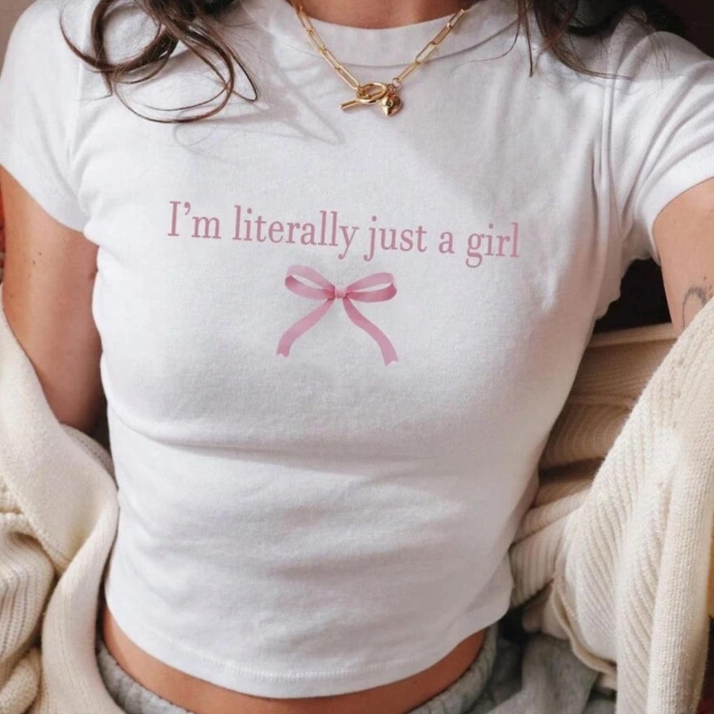 SHEIN White baby Tee